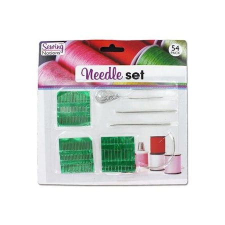 Bulk Buys Bulk Buys HL026-24 Green Silver Sewing needle value pack - Case of 24 HL026-24